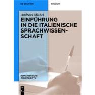 Einfuhrung in Die Italienische Sprachwissenschaft