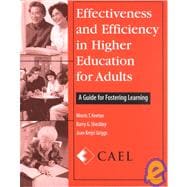 Effectiveness and Efficiency in Higher Education for Adults : A Guide for Fostering Learning