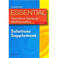 Essential Standard General Maths First Edition Solution Supplement