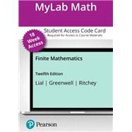 MyLab Math with Pearson eText -- Access Card -- for Finite Mathematics (18-Weeks)