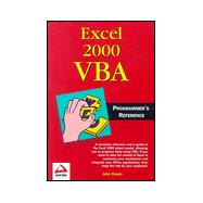 Excel 2000 Vba Programmer's Reference