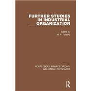 Further Studies in Industrial Organization