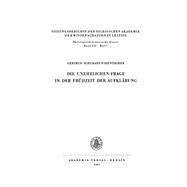 Die Unehelichen-Frage in der Frühzeit der Aufklärung