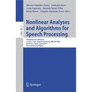 Nonlinear Analyses And Algorithms for Speech Processing