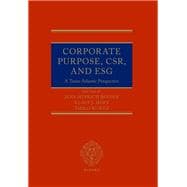 Corporate Purpose, CSR, and ESG