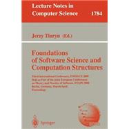 Foundations of Software Science and Computation Structures