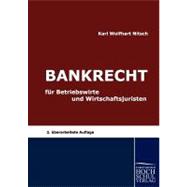 Bankrecht Far Betriebswirte Und Wirtschaftsjuristen