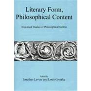 Literary Form, Philosophical Content