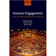 Investor Engagement Investors and Management Practice under Shareholder Value