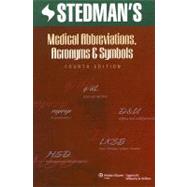 Stedman's Medical Abbreviations, Acronyms and Symbols