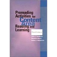 Prereading Activities for Content Area Reading and Learning