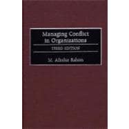 Managing Conflict in Organizations