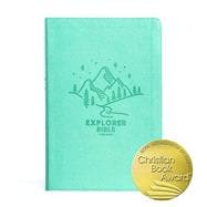 CSB Explorer Bible for Kids, Light Teal Mountains LeatherTouch Placing God's Word in the Middle of God's World