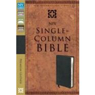 Holy Bible: New International Version, Ebony, Premium Leather, Single-Column