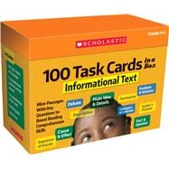 100 Task Cards in a Box: Informational Text Mini-Passages With Key Questions to Boost Reading Comprehension Skills
