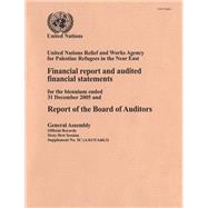 Financial Report and Audited Financial Statements and Report of the Board of Auditors: United Nations Relief and Works Agency for Palestinian Refugees in the Near East