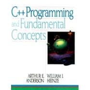 C++ Programming and Fundamental Concepts