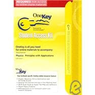 OneKey CourseCompass, Student Access Kit, Physics : Principles with Applications,9780130352668 OneKey CourseCompass, Student Access Kit, Physics : Principles with Applications,9780130352668
