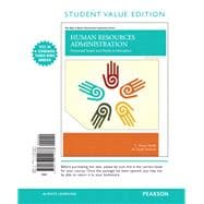 Human Resources Administration Personnel Issues and Needs in Education, Student Value Edition