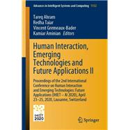 Human Interaction, Emerging Technologies and Future Applications