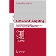Culture and Computing