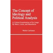 The Concept of Ideology and Political Analysis