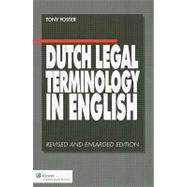Dutch Legal Terminology In English