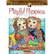 Creative Haven Playful Puppies Coloring Book