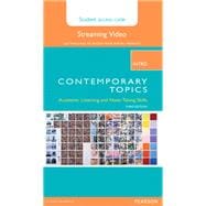 Contemporary Topics Intro Streaming Video Access Code Card