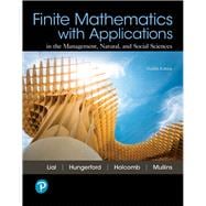 Finite Mathematics with Applications and MyLab Math with Pearson eText -- 24-Month Access Card Package