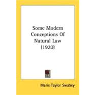 Some Modern Conceptions Of Natural Law