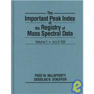 The Important Peak Index of the Registry of Mass Spectral Data, 3 Volume Set