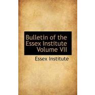 Bulletin of the Essex Institute