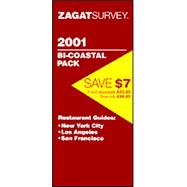 Zagatsurvey 2001 Bicoastal Pack Restaurant Guides