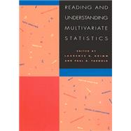 Reading and Understanding Multivariate Statistics