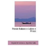 Poesie Italiane E Latine E Prose