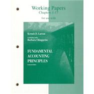 Working Papers : Chapters 1-17 for Use With Fundamental Accounting Principles