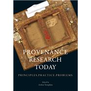 Provenance Research Today Principles, Practice, Problems