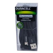 Duracell Fabric Lightning Cable, 10', Black, LE2234 (Item Number 880851) (No Returns Allowed)