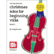 Mel Bay Presents Christmas Solos for Beginning Viola