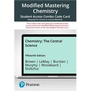 Modified Mastering Chemistry with Pearson eText -- Combo Access Card -- for Chemistry: The Central Science, 15e