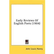 Early Reviews of English Poets