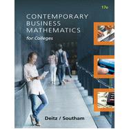 Contemporary Business Mathematics for Colleges, 17th Edition