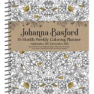 Johanna Basford 2017-2018 16-Month Coloring Weekly Planner Calendar