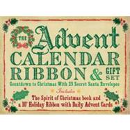 The Advent Calendar Ribbon & Gift Set; Countdown to Christmas with 25 Secret Santa Envelopes