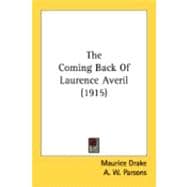 The Coming Back Of Laurence Averil book cover, ISBN 9780548872796