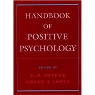 Handbook Of Positive Psychology