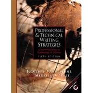 Professional and Technical Writing Strategies: Communicating in Technology and Science book cover, ISBN 9780130412799