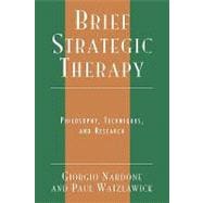 Brief Strategic Therapy Philosophy, Techniques, and Research