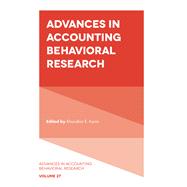 Advances in Accounting Behavioral Research